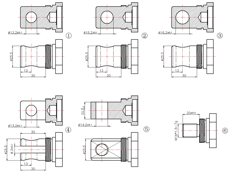 醫(yī)療電動推桿UL4尾端結構圖